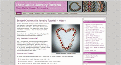 Desktop Screenshot of chainmaillejewelrypatterns.com